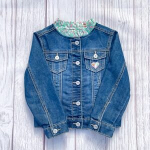 Veste 4 ans 2nde main customisée Betsy Seafoam