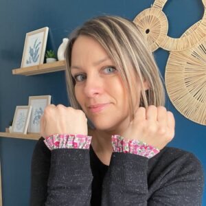 Manchettes élastique femme Poppy forest crimson pink