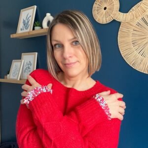 Manchettes élastique femme Wiltshire rouge