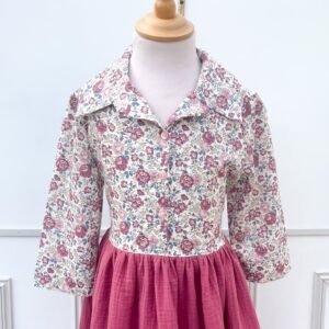 Robe Suzanne Félicité umagarami et gaze framboise