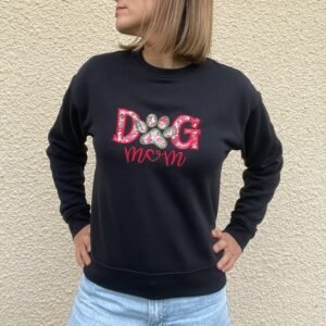 Sweat personnalisé DOG MUM Liberty Elysian cerise