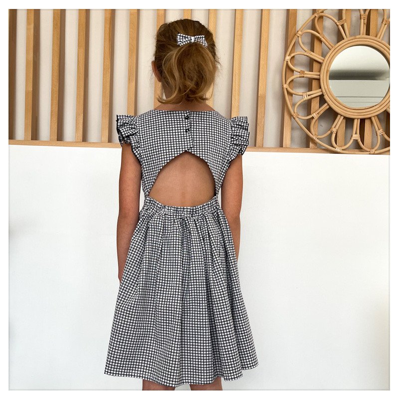 Robe Adèle vichy noir – Image 5