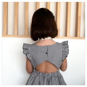 Robe Adèle vichy noir