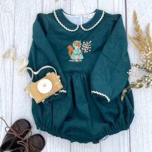 Barboteuse collection premium motif " Madame écureuil"