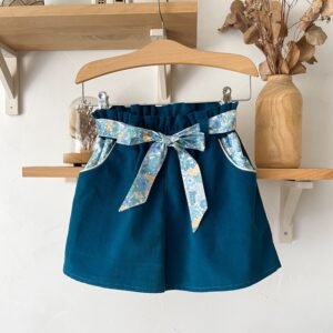 Short Azilis velours et Liberty Margaret Annie Tahiti