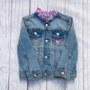 Veste 3 ans neuve customisée Betsy purple