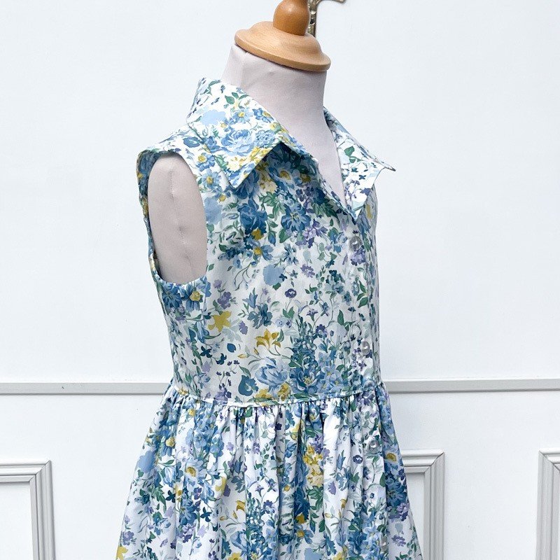 Robe Suzanne Bouquet parade ultramarine – Image 3