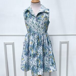 Robe Suzanne Bouquet parade ultramarine