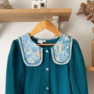 Blouse soizic 8 ans gaze et Liberty Margaret Tahiti