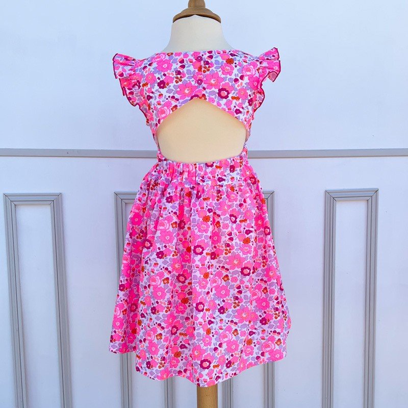 Robe Adèle Liberty Betsy cassis fluo – Image 6