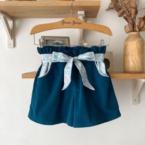 Short Azilis velours et Liberty Betsy kiss