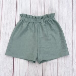 Short Rosalie gaze pailletée vert d'eau 8 ans