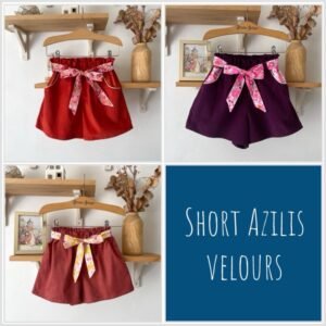 Short Azilis velours et Liberty classique