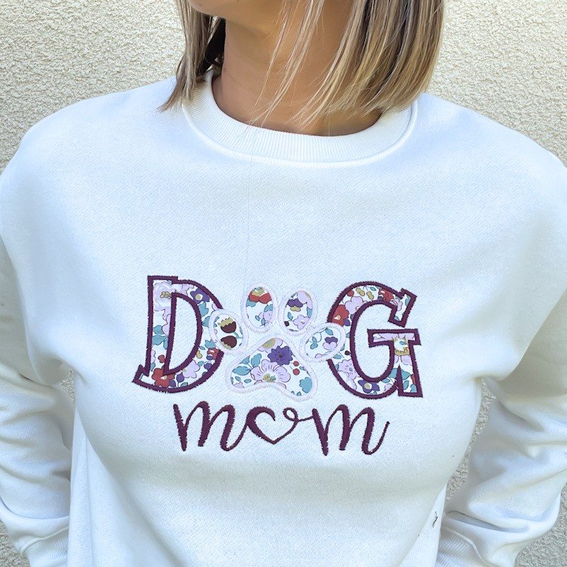 Sweat personnalisé DOG MUM Liberty Betsy rust – Image 3