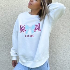 Sweat personnalisé MUM Liberty Betsy Pétale irisé