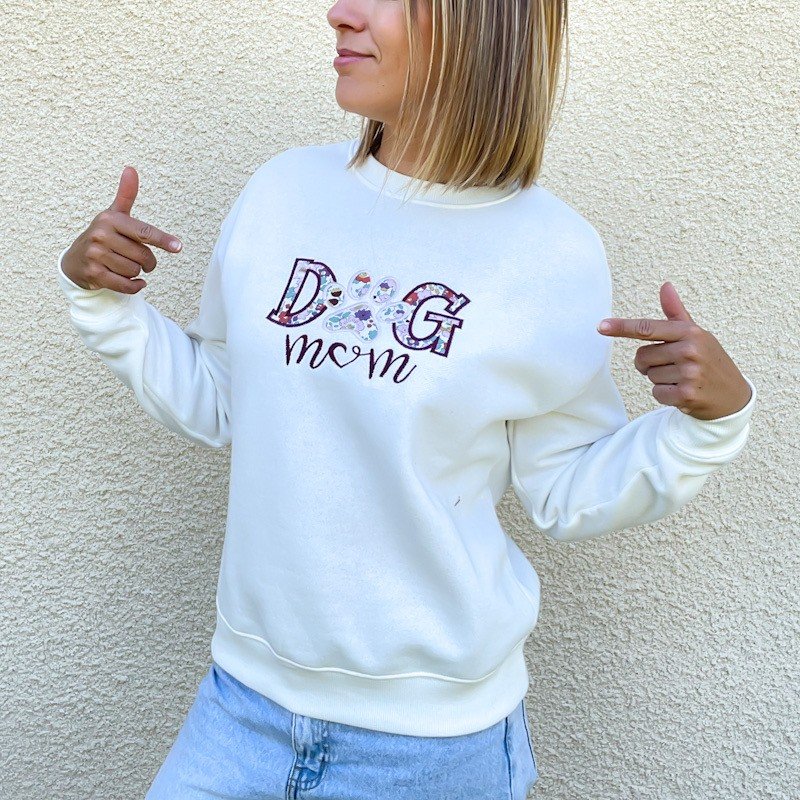 Sweat personnalisé DOG MUM Liberty Betsy rust – Image 5