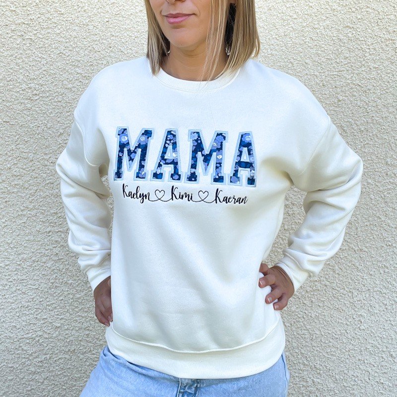 Sweat personnalisé MAMA Prénoms coeurs Choisis tes coloris – Image 6