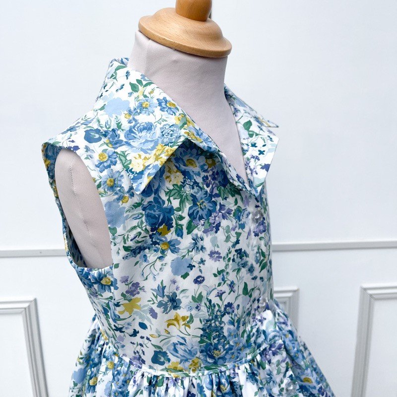 Robe Suzanne Bouquet parade ultramarine – Image 5
