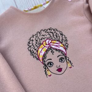 Sweat rose pailleté et liberty Betsy strawberry lemonade