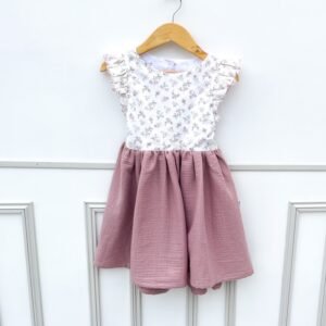 Robe Adele popeline fleurie taille 4ans