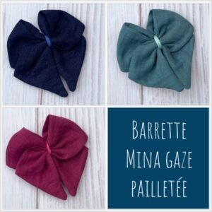 Barrette Mina Gaze pailletée
