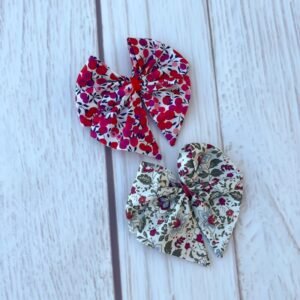Duo de barrettes liberty et popeline fleurie (numéro11)