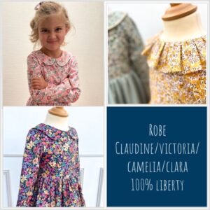 Robe Victoria/Claudine/Camelia/Clara 100% Liberty Classique