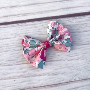 Barrette nœud Liberty Betsy pétale irisé