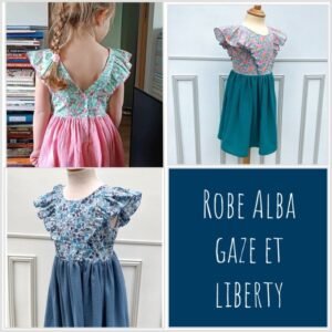 Robe Alba gaze et Liberty Classique