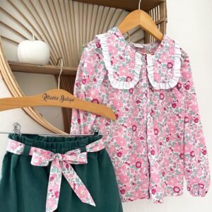Blouse Soizic Liberty Betsy pétale irisé