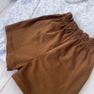 Short Rosalie velours léger chocolat