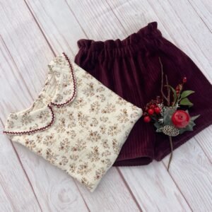 Blouse "Fauve" gaze fleurie 7 ans