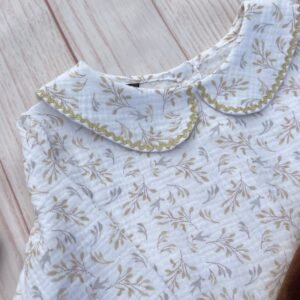 Blouse "Feuillage" gaze fleurie 9 ans