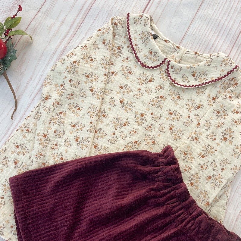 Blouse "Fauve" gaze fleurie 7 ans – Image 3