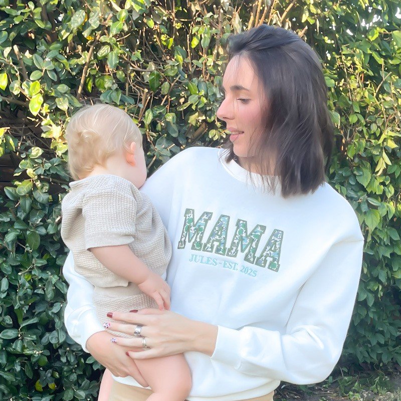 Sweat personnalisé MAMA Prénom+année naissance Choisis tes coloris – Image 2