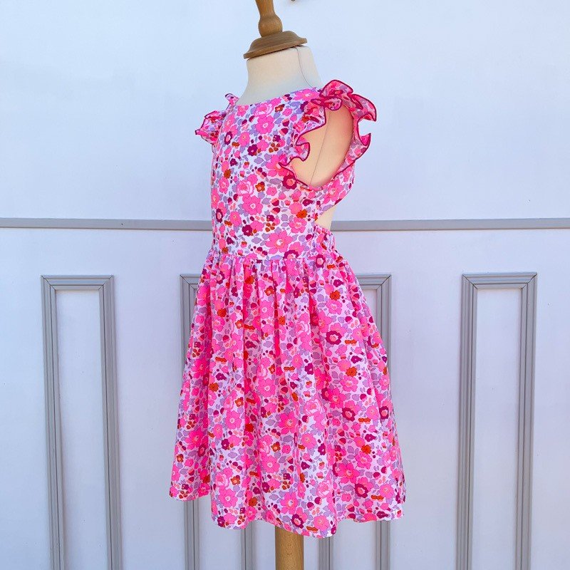 Robe Adèle Liberty Betsy cassis fluo – Image 5